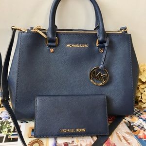 Michael Kors Navy Blue Sutton
